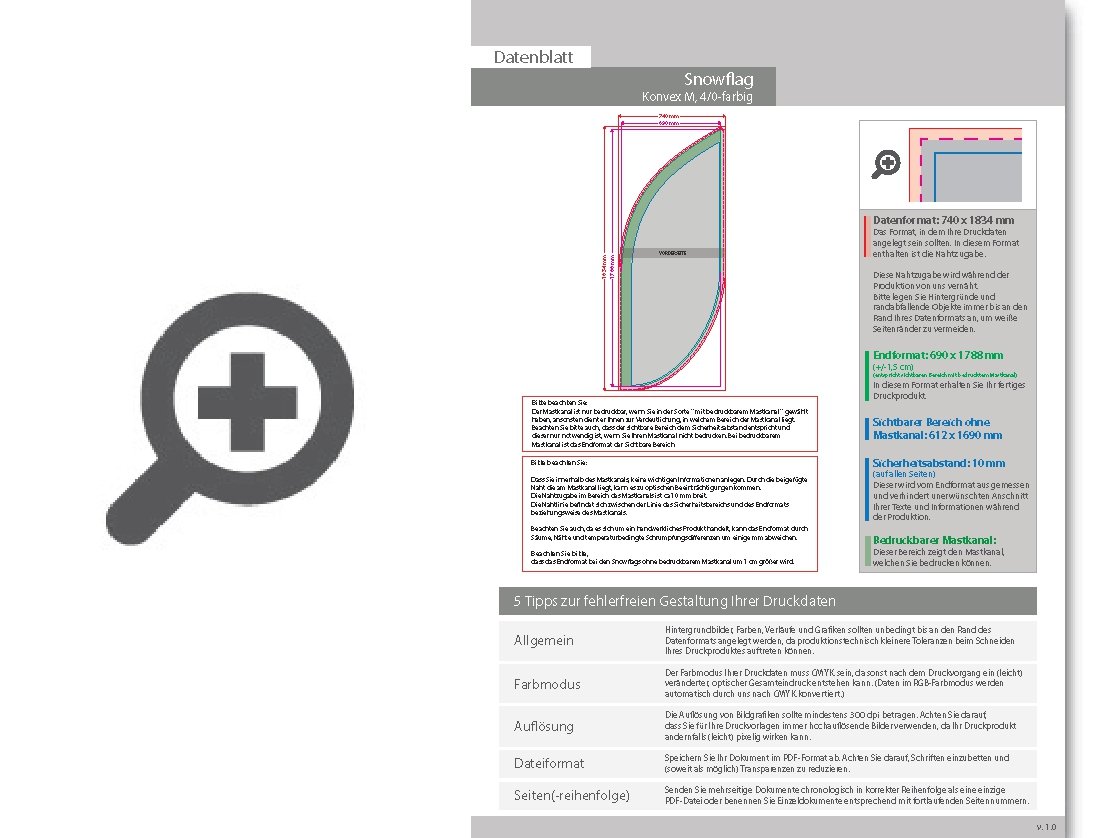 Product Bild snowflag_premium-konvex_medium__4_0-farbig_bedruckt_inkl__gest__nge_und_bodend__bel