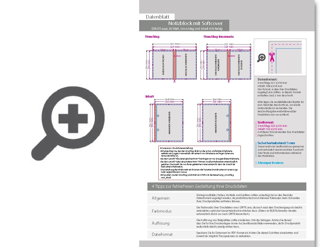 Product Bild block_mit_softcover__din_a5_quer__80_blatt__umschlag_und_inhalt_4_4-farbig_cmyk_beidseitig_bedruckt