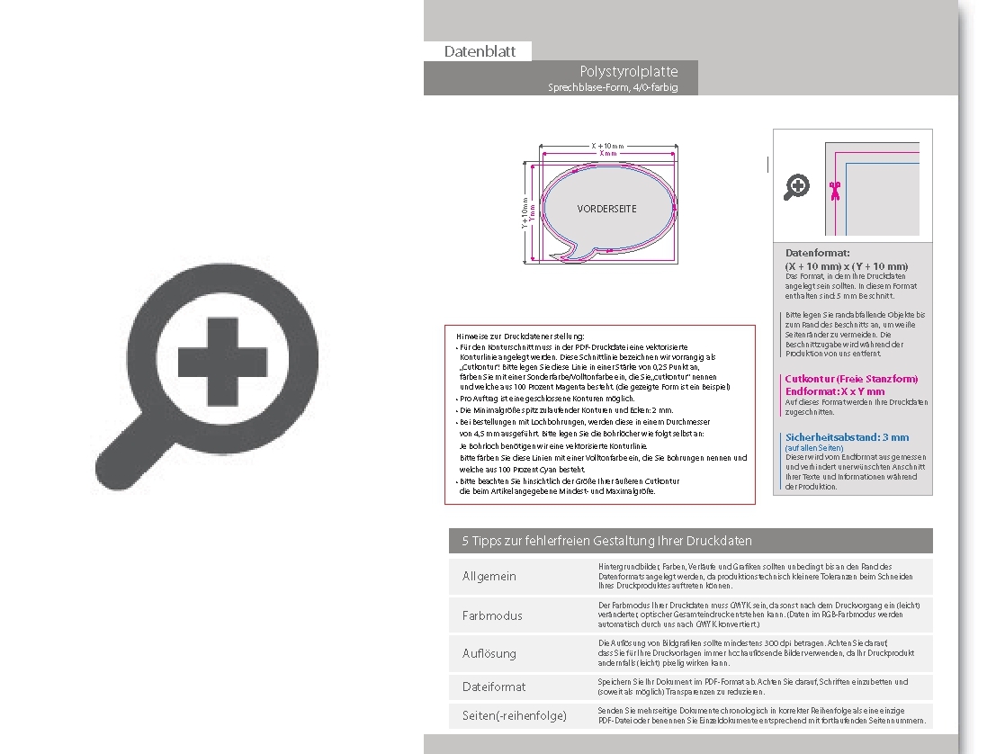 Product Bild polystyrolplatte_in_sprechblase-form_konturgefr__st___einseitig_4_0-farbig_bedruckt