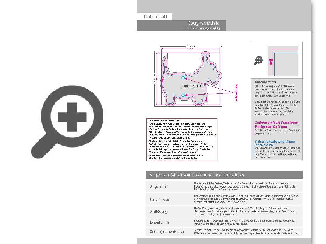 Product Bild saugnapfschild_in_hund-form_konturgefr__st___einseitig_4_0-farbig_bedruckt