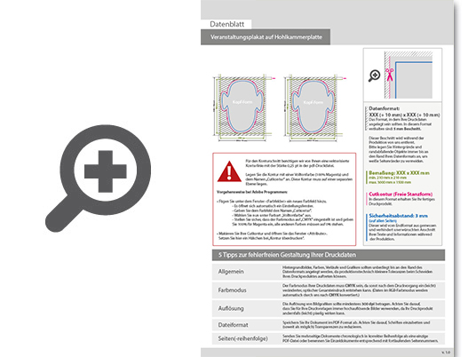 Product Bild veranstaltungsplakat_auf_hohlkammerplatte_in_kopf-form_konturgefr__st___beidseitig_4_4-farbig_bedruckt